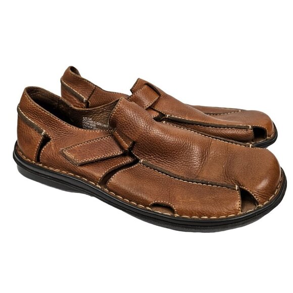 Bjorndal Other - Bjorndal Cognac/Tan Leather Closed Toe/Closed Back Fisherman Sandal 13 352028